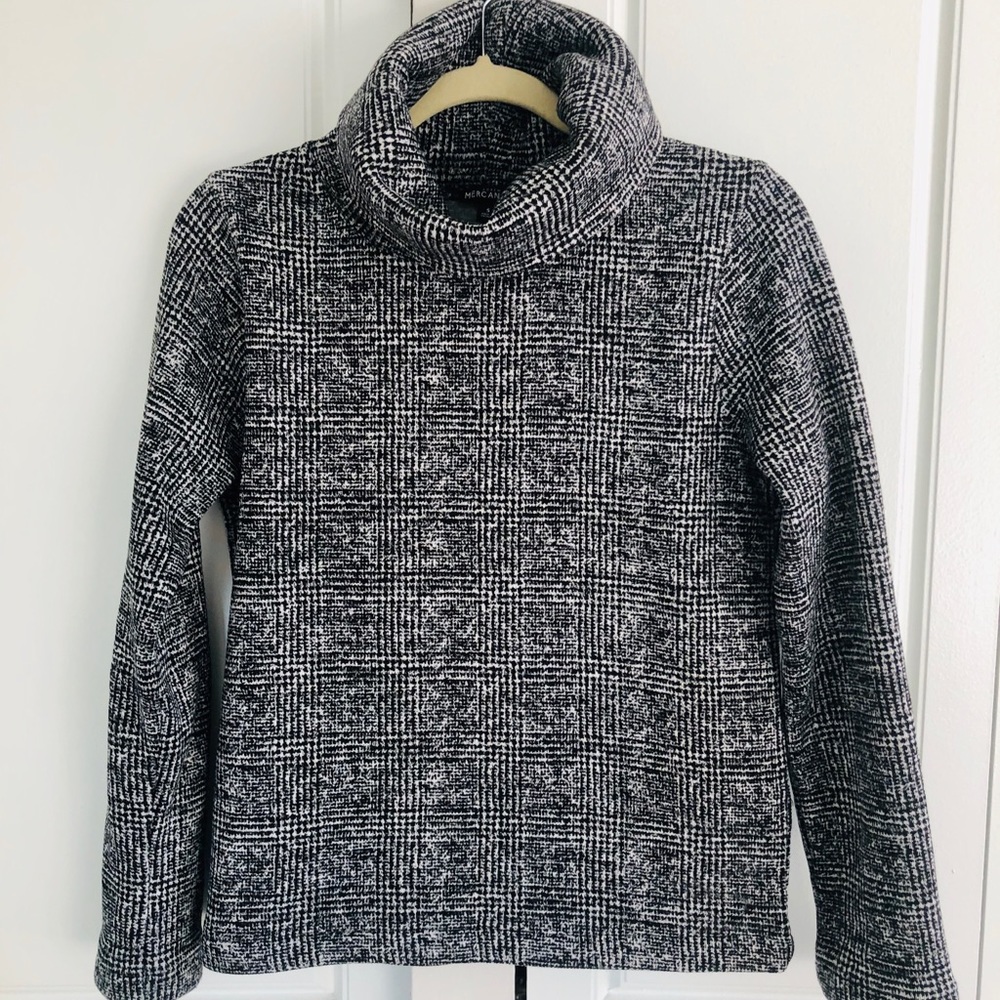 J Crew lined mockneck sweater pullover
